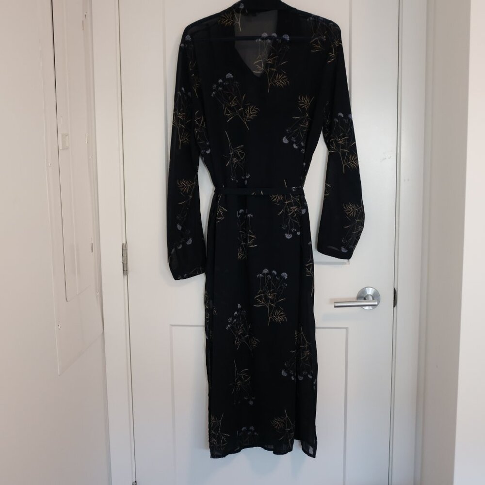Chiffon Midi Shirt Dress